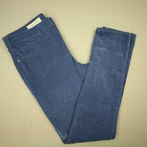 Pilcro And The Letterpress Serif Corduroy Skinny Pants Women's Sz 30 Periwinkle